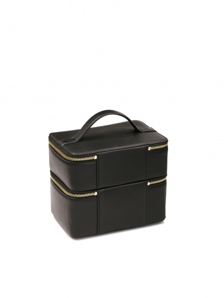 Dwukomorowa kosmetyczka w formie kuferka