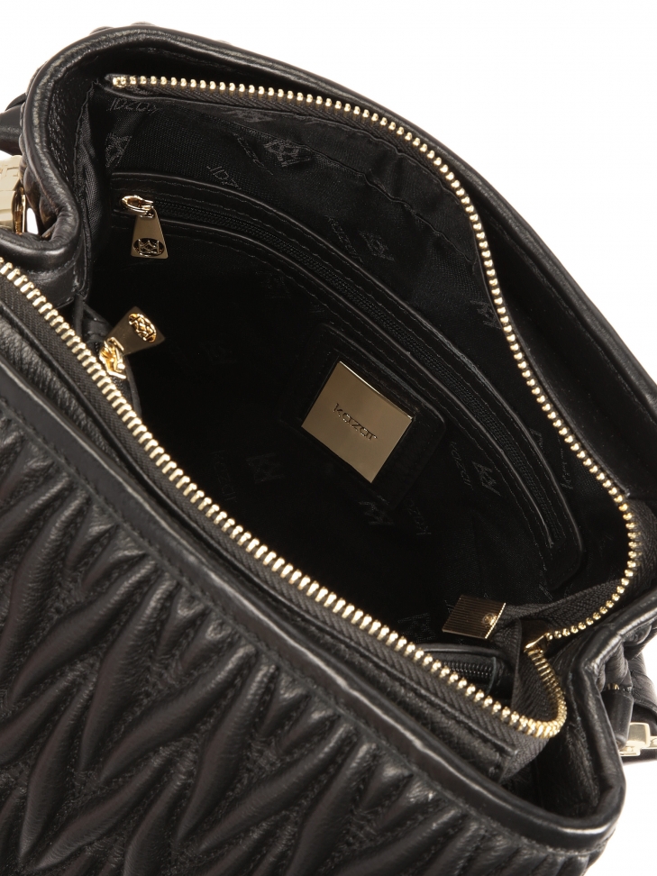 Efektowna skórzana torebka z uchwytem