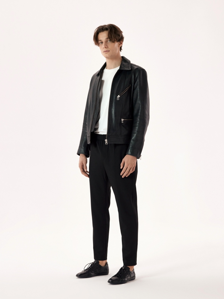 Casualowe półbuty męskie z marszczoną cholewką