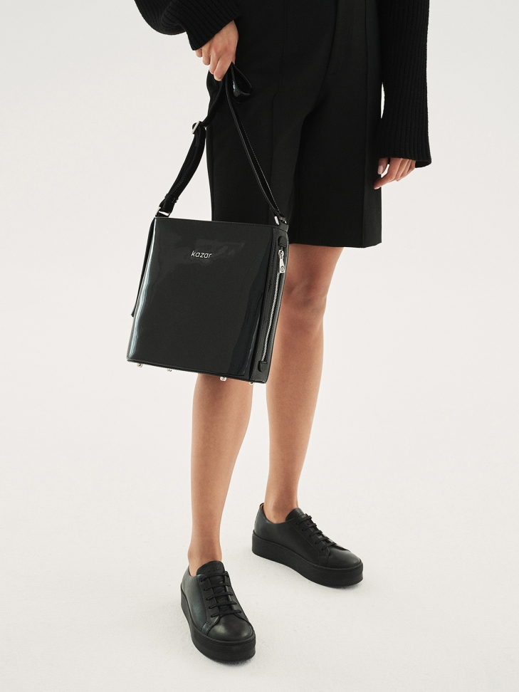 Czarne sneakersy damskie