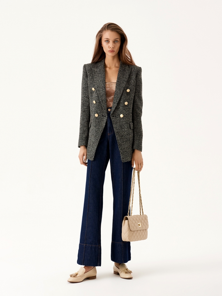 Pikowana torebka z miękkiej skóry