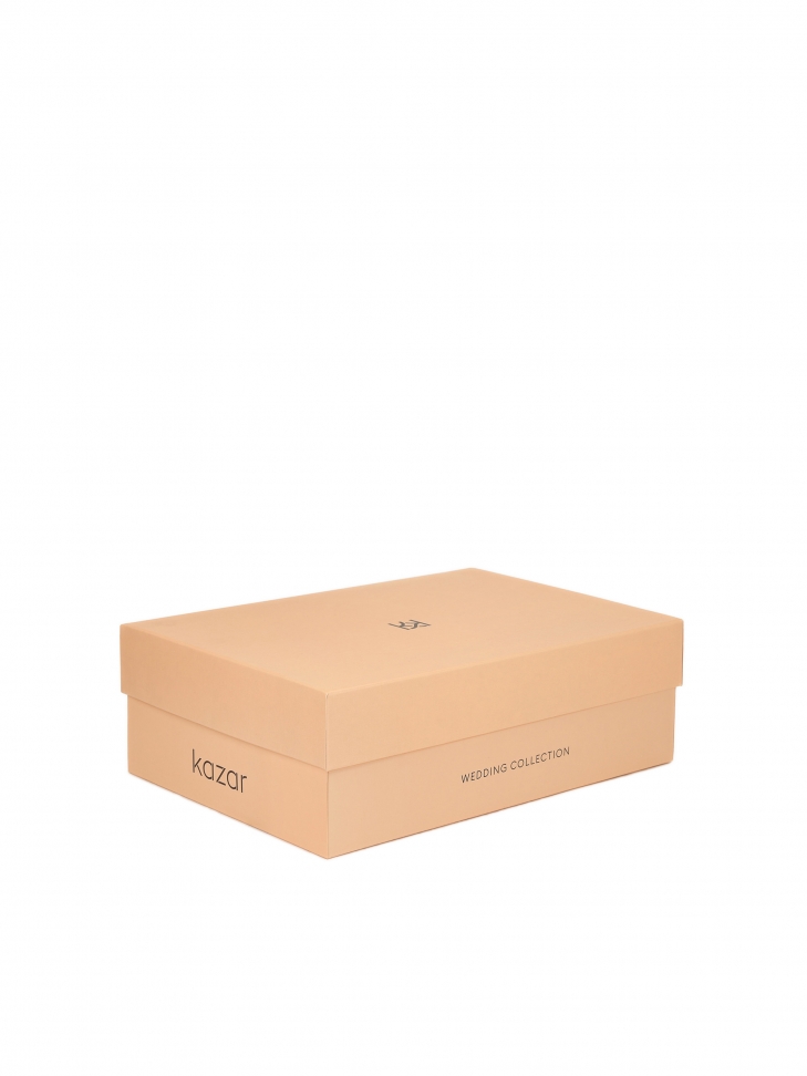 Niskie czółenka ze otej metalizowanej skóry