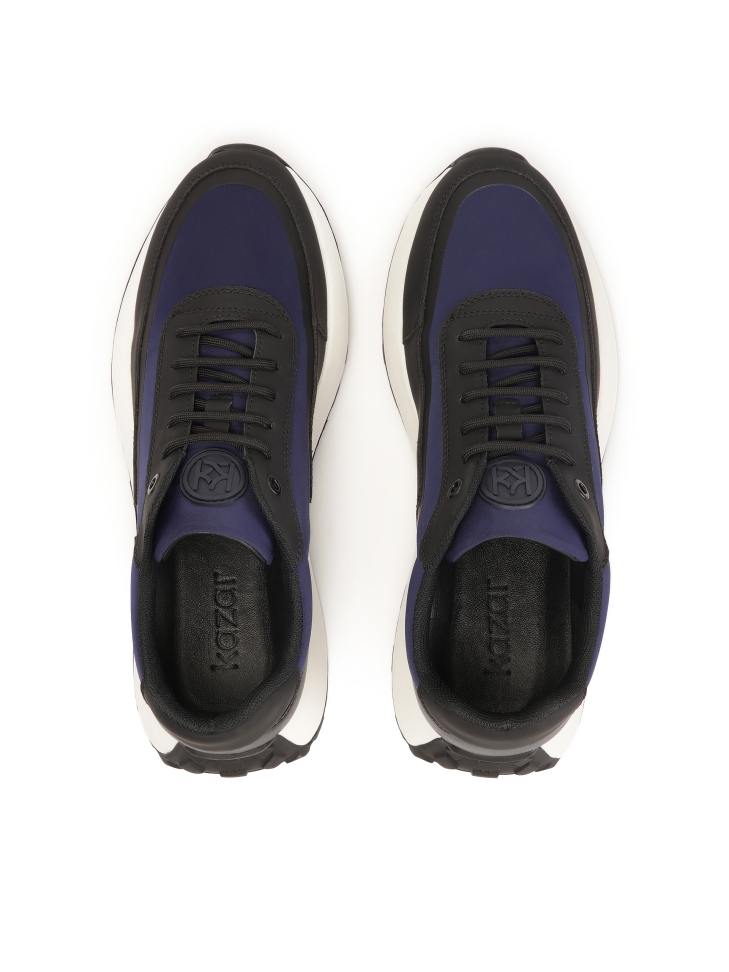 Sneakersy z łączonych materiałów