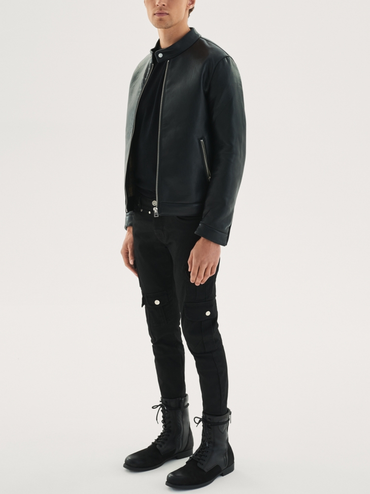 Czarne trzewiki męskie