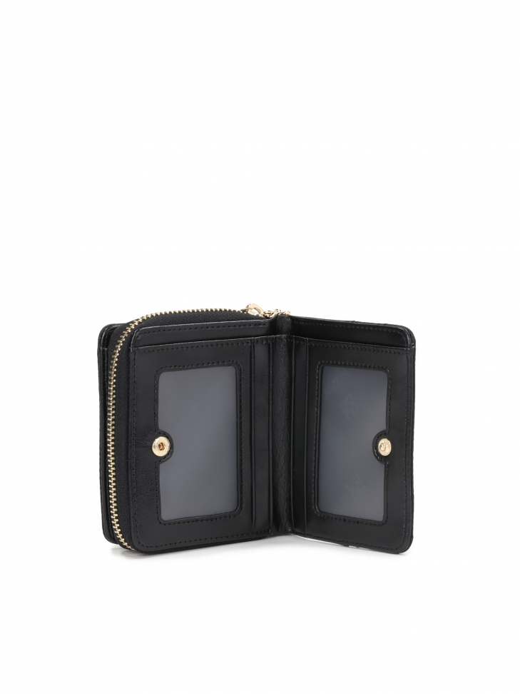 Czarny portfel damski