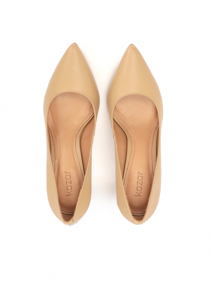 Skórzane czółenka w stylu minimal