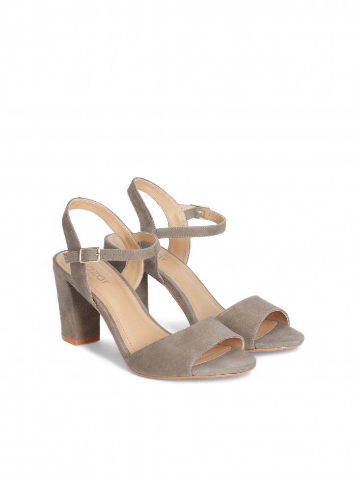 Taupe sandały damskie