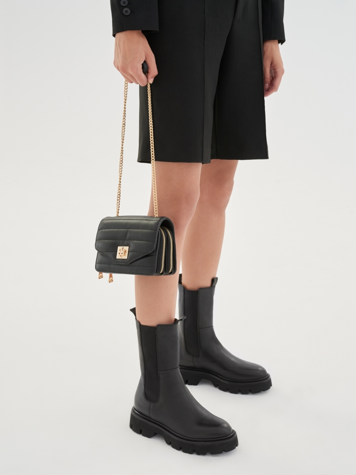 Czarne trzewiki damskie