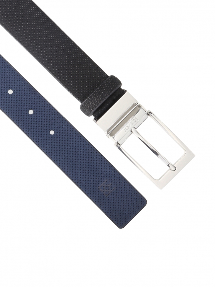 Czarno-granatowy pasek dwustronny