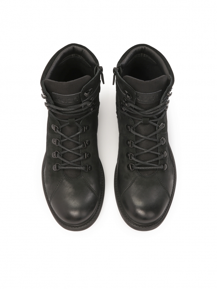 Uniwersalne ocieplane trzewiki z zamszu i nubuku