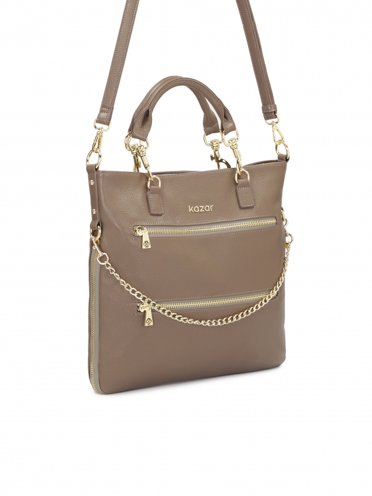 Torebka ze skóry licowej z odpinanym paskiem