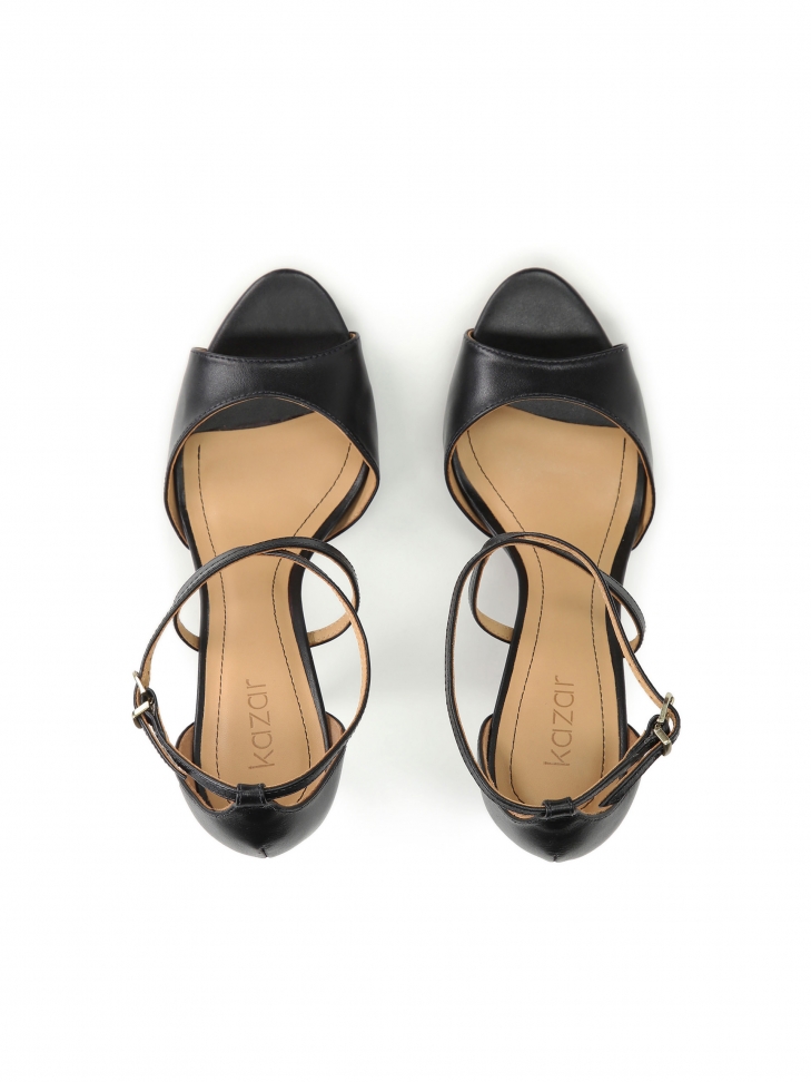 Czarne sandały damskie