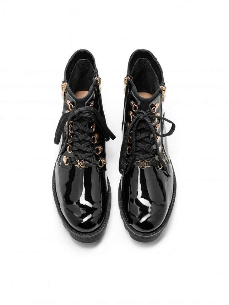 Czarne trzewiki damskie