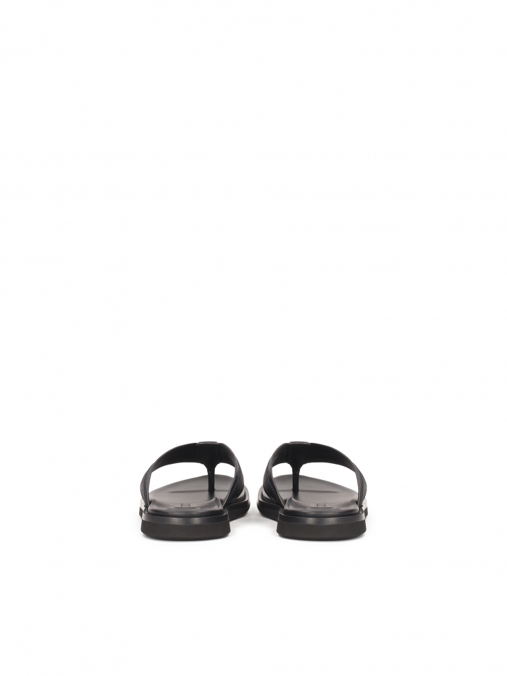 Skórzane klapki męskie japonki