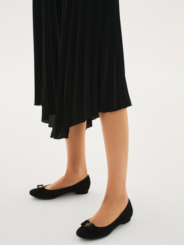 Czarne baleriny damskie