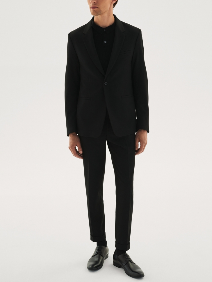 Czarne półbuty męskie