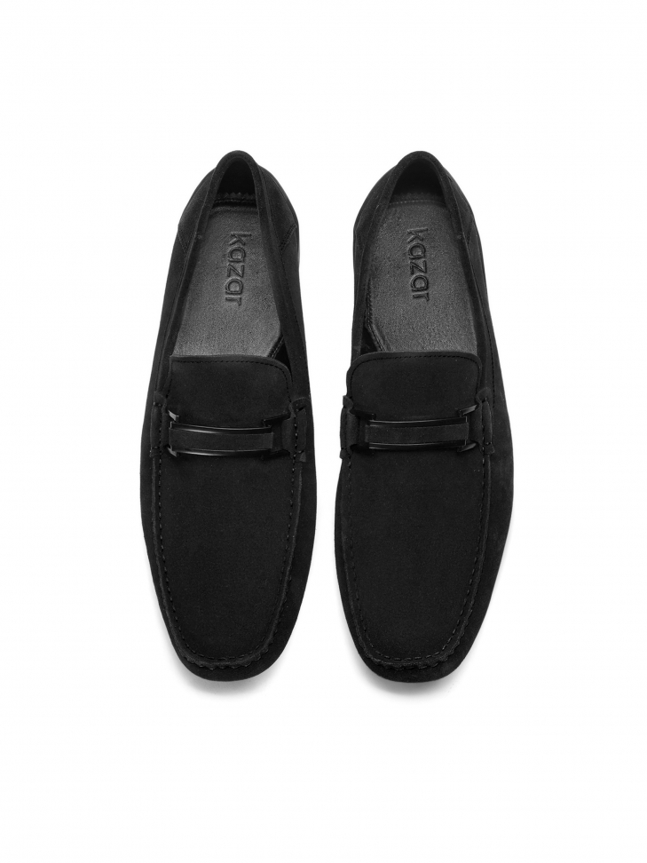 Czarne mokasyny męskie