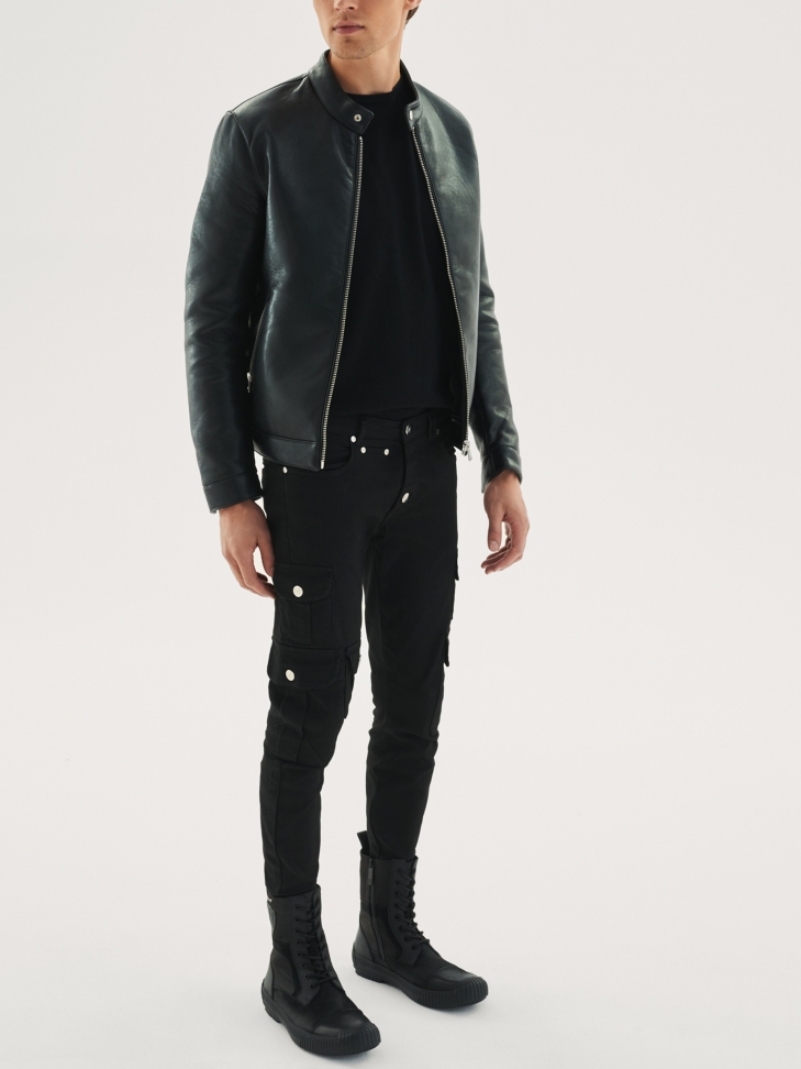 Czarne trzewiki męskie