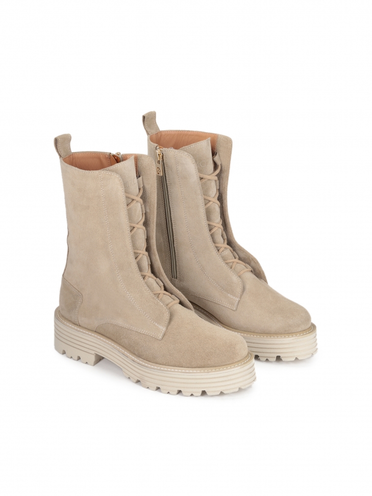 Beżowe trzewiki damskie