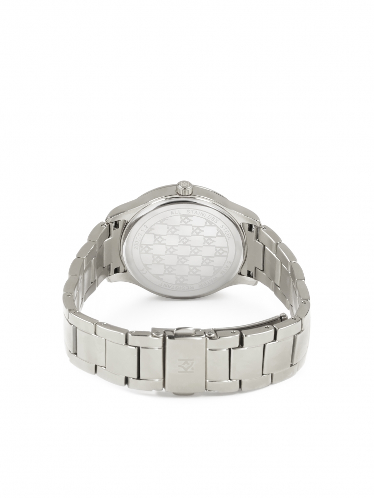 Zegarek na bransolecie z yształkami na tarczy