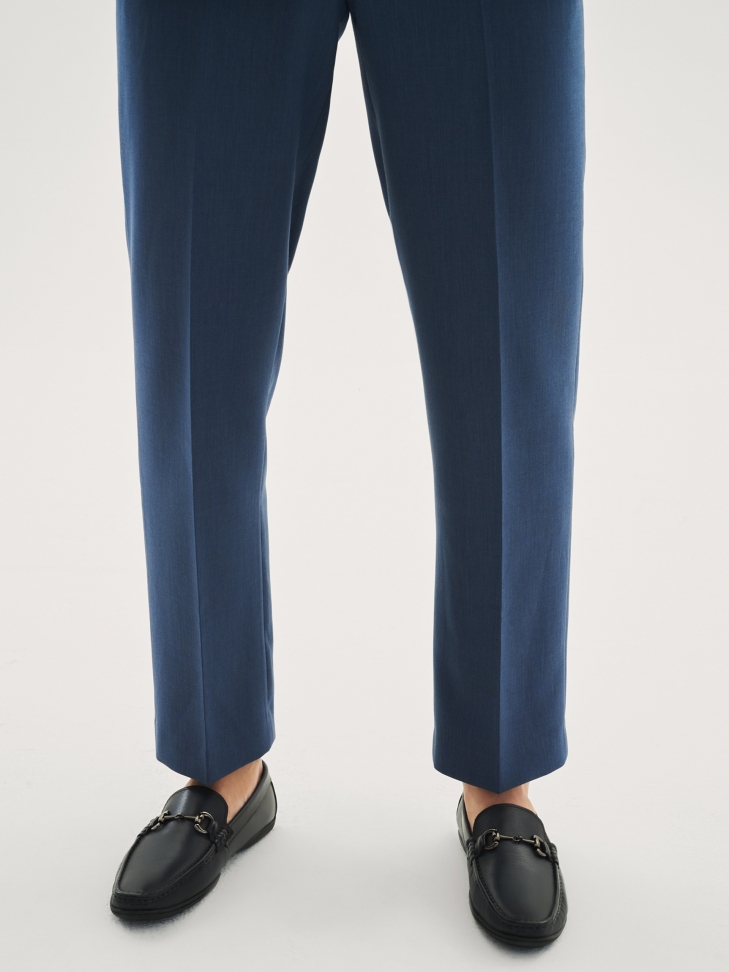 Granatowe mokasyny męskie