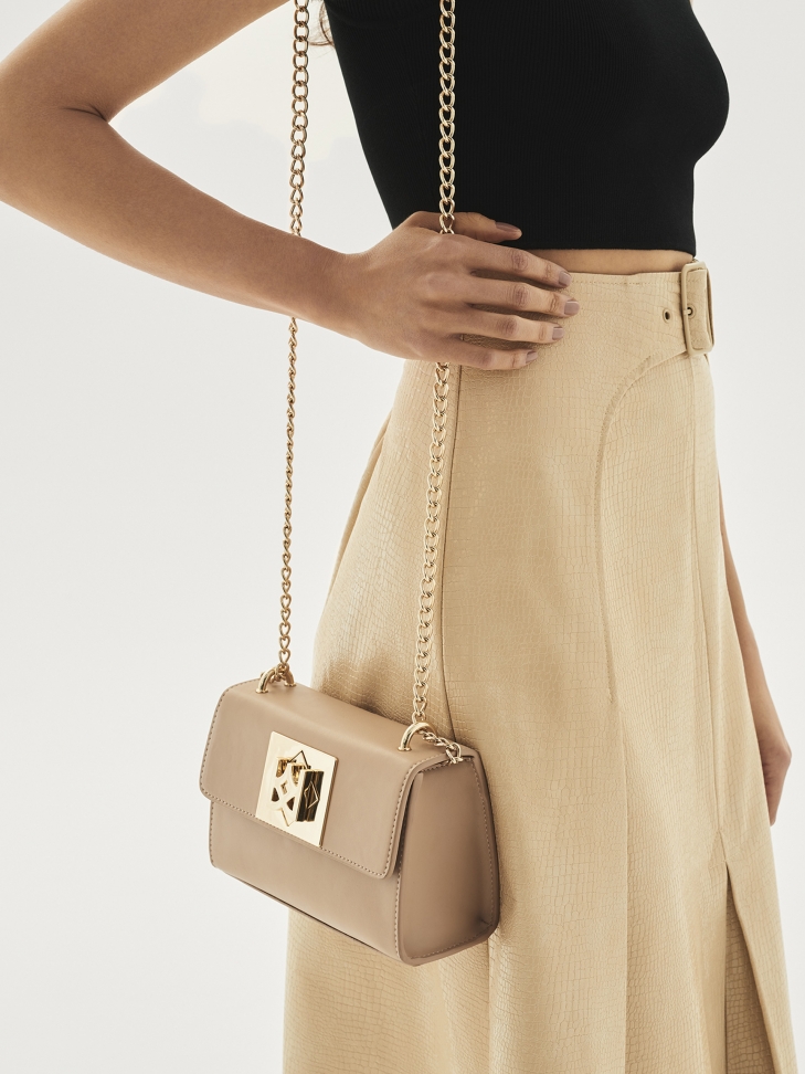 Beżowa torebka damska