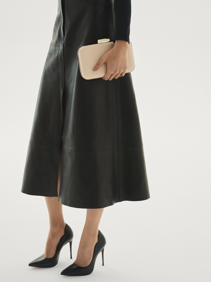 Kremowa kopertówka damska