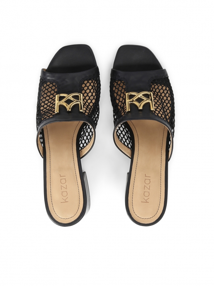 Czarne klapki damskie