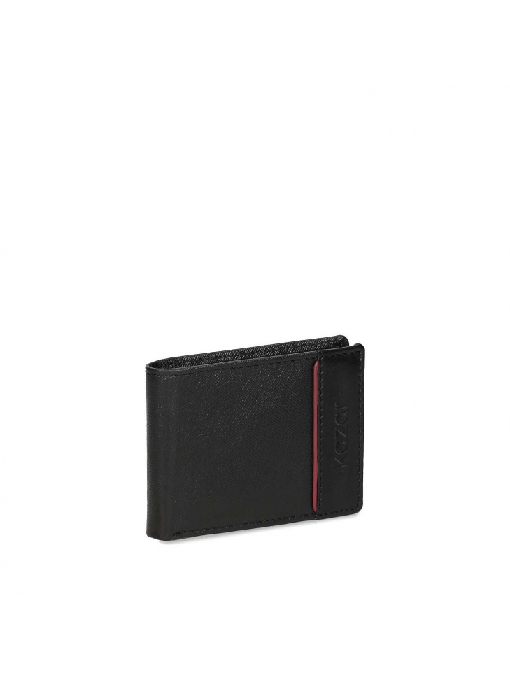 Czarny portfel męski