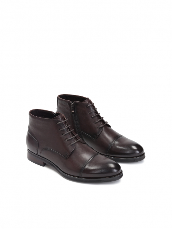Brązowe trzewiki męskie