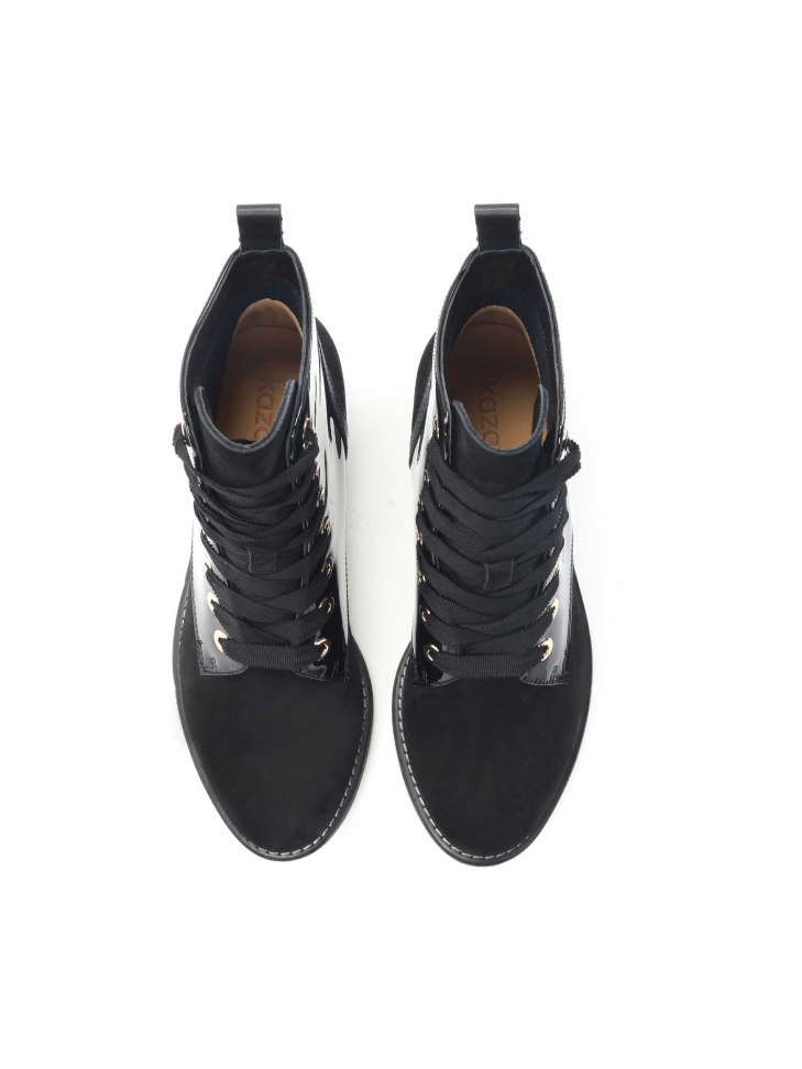 Czarne trzewiki damskie