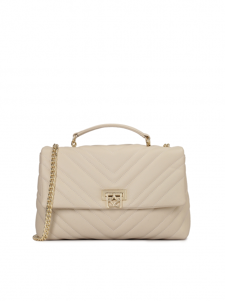 Pikowana torebka z klapą