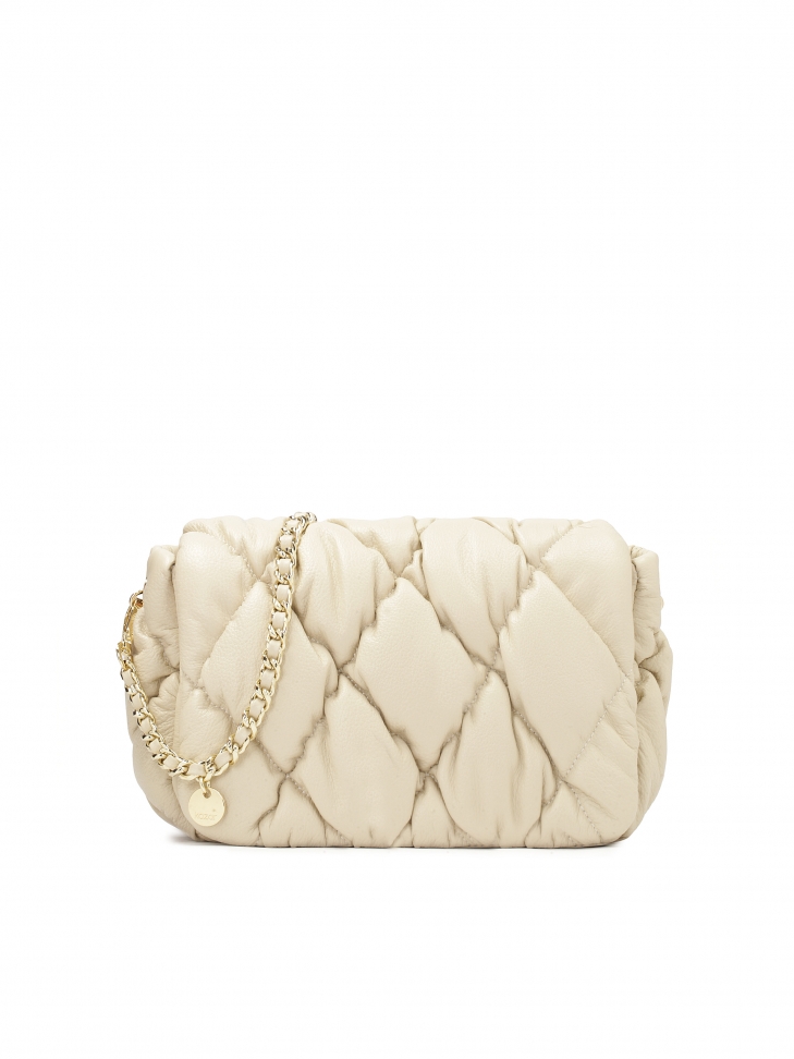 Torebka z miękkiej pikowanej skóry