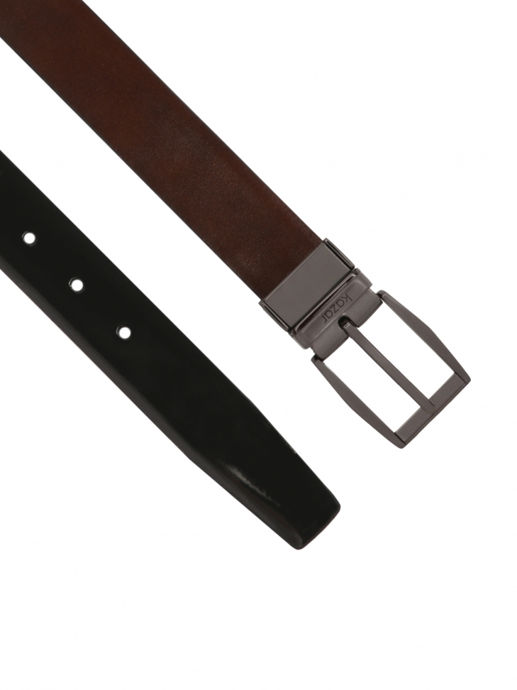 Wizytowy dwustronny pasek ze skóry