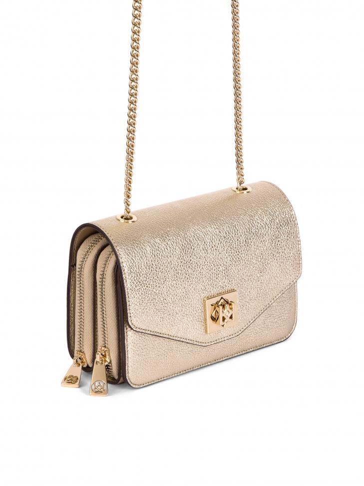 Złota torebka damska