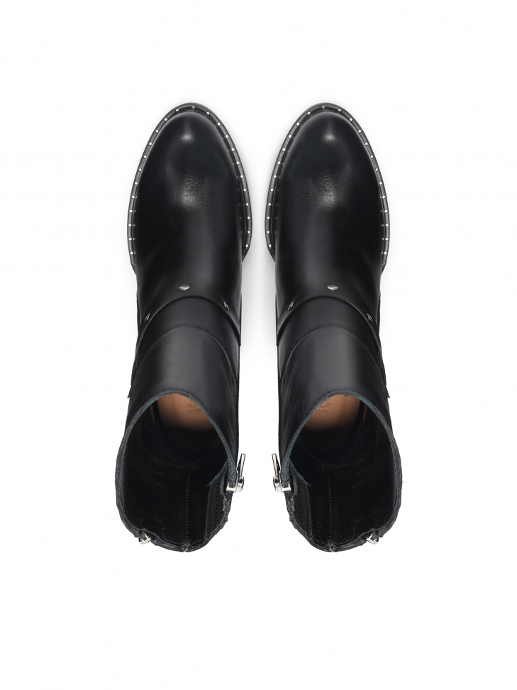 Czarne botki damskie