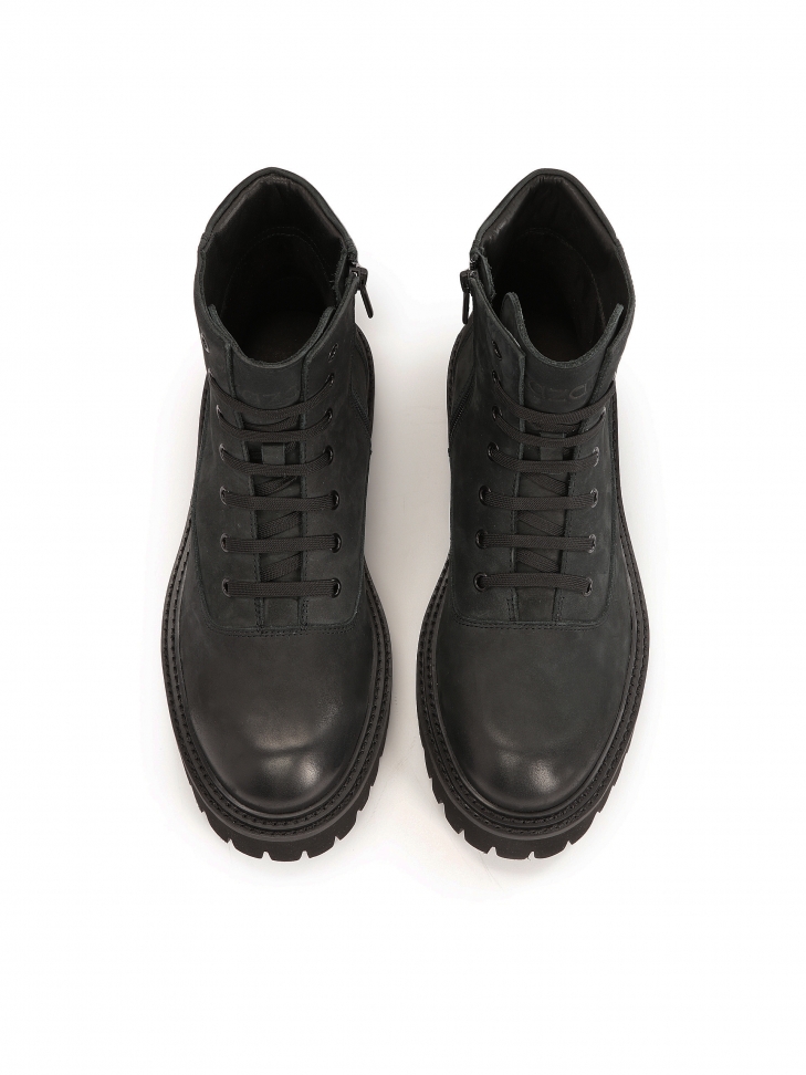 Klasyczne męskie trzewiki z nubuku