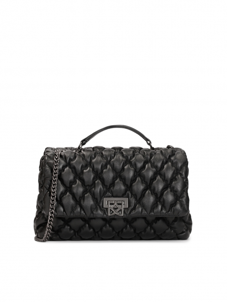 Stylowa miękka torebka z łańcuchem