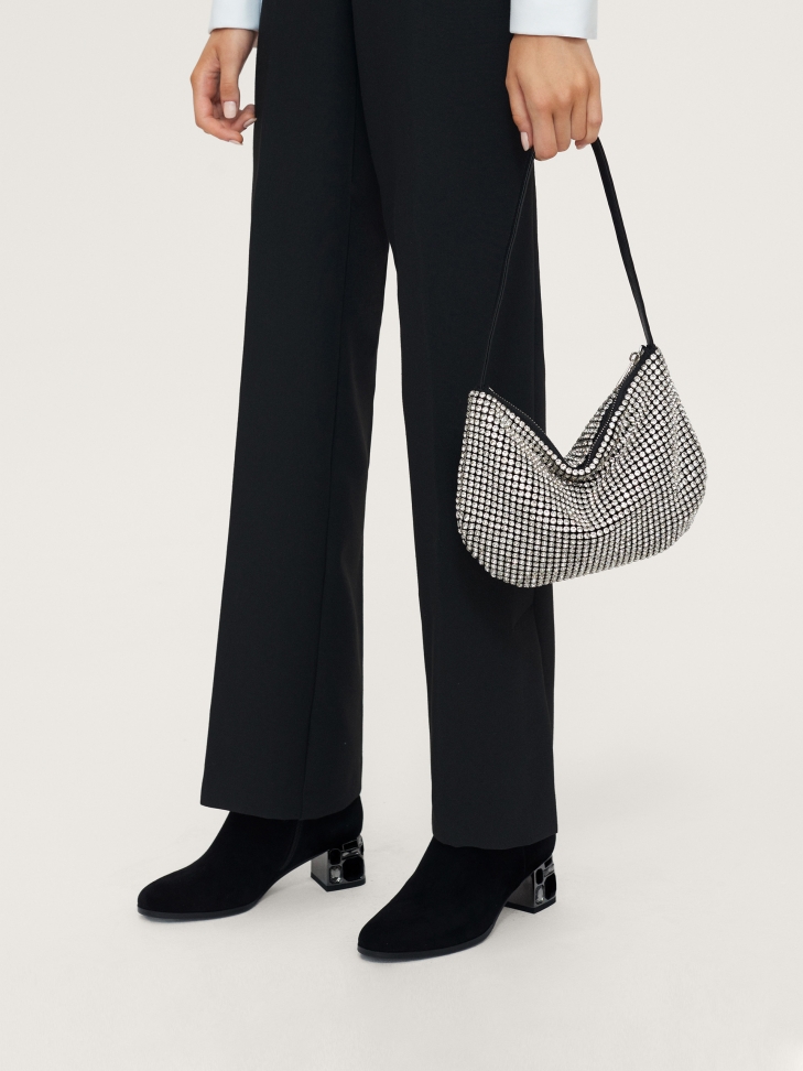 Błyszcząca torebka z cyrkoniami