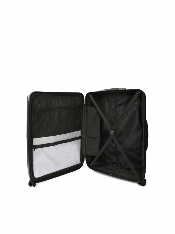 Duża pojemna walizka PC w szarym kolorze