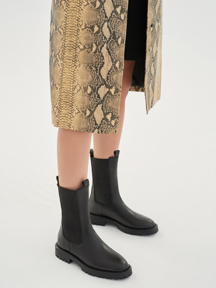 Czarne trzewiki damskie