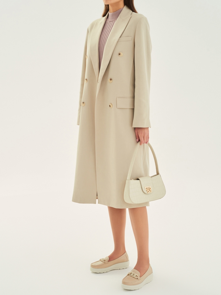 Modne skórzane półbuty damskie na grubej podeszwie