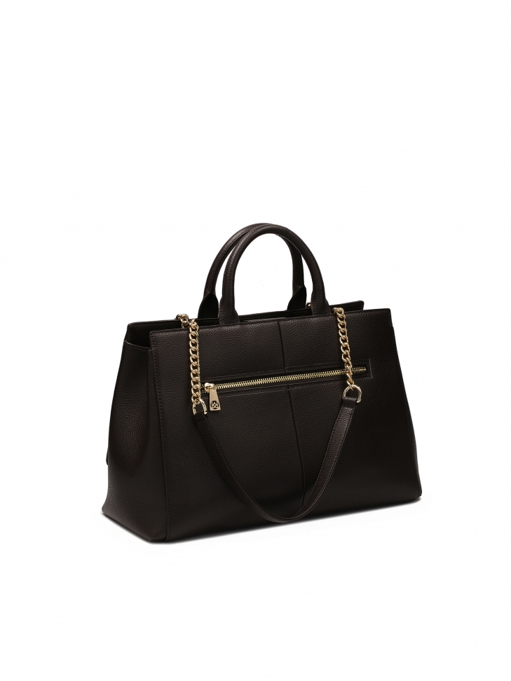 Szykowna torebka w formie kuferka z rączkami