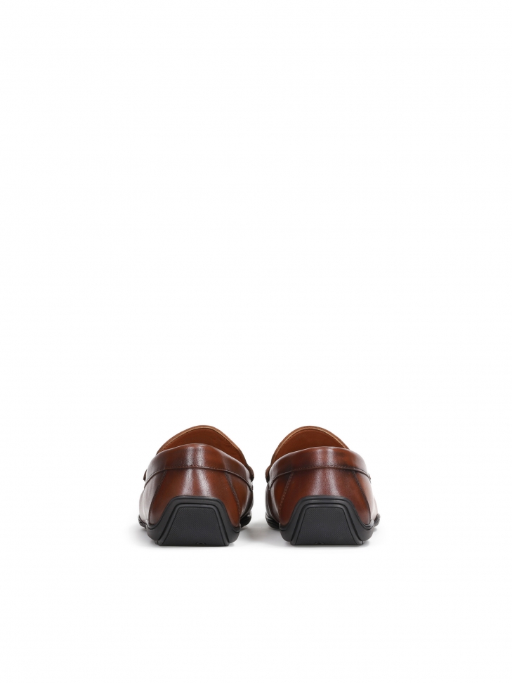Brązowe mokasyny męskie