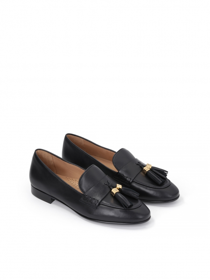 Czarne półbuty damskie