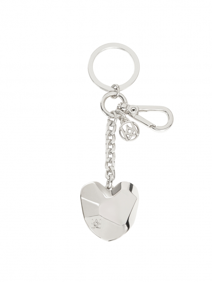 Srebrny brelok w kształcie serca
