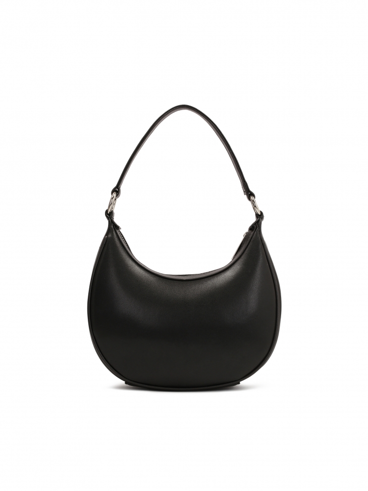 Mała torebka na ramię z metalowymi frędzlami