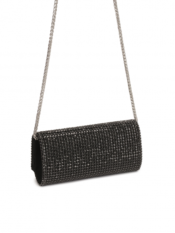 Błyszcząca sztywna torebka wieczorowa