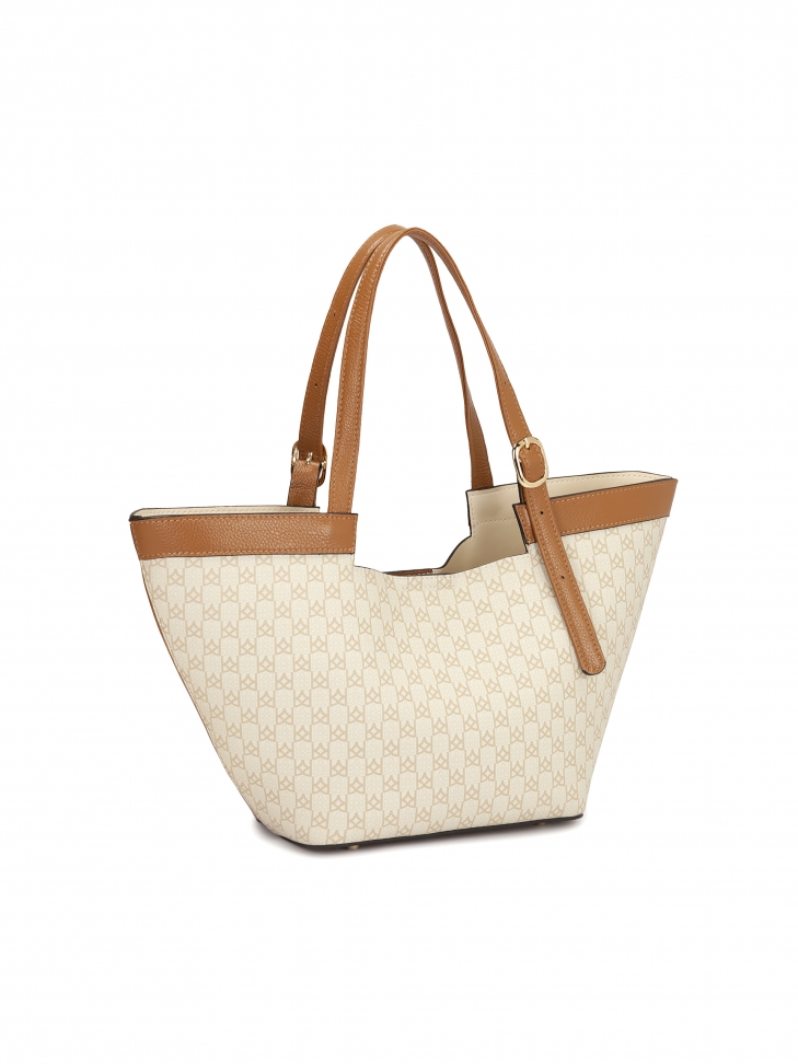 Duża torebka Tote Bag w monogramy KAZAR