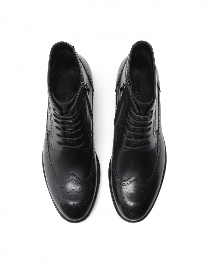 Czarne trzewiki męskie